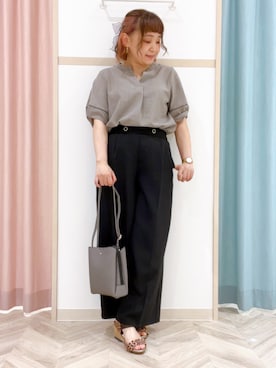 「SHOO・LA・RUE（シューラルー）のアイテム（サンダル）」を使った、kitaさん（レディース・147cm）の夏コーディネート
