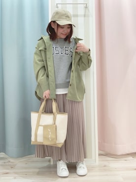 「DRESKIP（ドレスキップ）のアイテム（キャップ）」を使った、kitaさん（レディース・147cm）の冬コーディネート