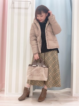 「DRESKIP（ドレスキップ）のアイテム（パーカー）」を使った、kitaさん（レディース・147cm）の秋コーディネート