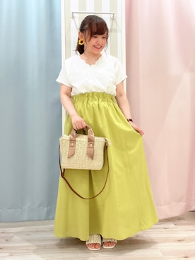 「DRESKIP（ドレスキップ）のアイテム（サンダル）」を使った、kitaさん（レディース・147cm）の夏コーディネート