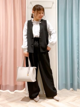 「DRESKIP（ドレスキップ）のアイテム」を使った、kitaさん（レディース・147cm）の春コーディネート
