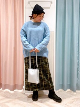 「DRESKIP（ドレスキップ）のアイテム」を使った、kitaさん（レディース・147cm）の冬コーディネート