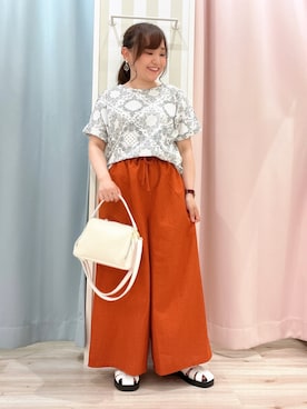 「DRESKIP（ドレスキップ）のアイテム（サンダル）」を使った、kitaさん（レディース・147cm）の夏コーディネート