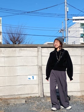 「ADAM ET ROPE'（アダムエロペ）のアイテム」を使った、ぜりいさん（骨格ウェーブ・レディース・156cm）の冬コーディネート