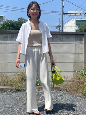 「SHENERY（シーナリー）のアイテム」を使った、ぜりいさん（レディース・156cm）の春コーディネート