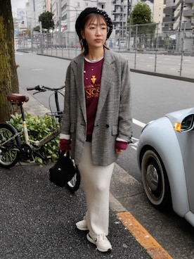 「SHENERY（シーナリー）のアイテム」を使った、ぜりいさん（レディース・156cm）の秋コーディネート