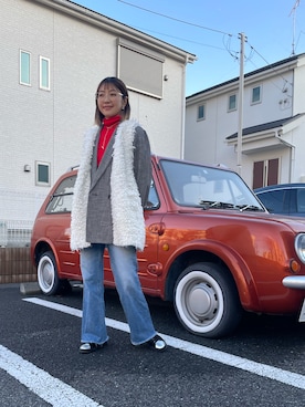 「SHENERY（シーナリー）のアイテム」を使った、ぜりいさん（レディース・156cm）の冬コーディネート