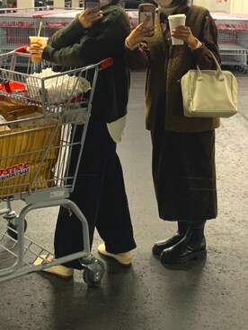 「クリスマス」｜「アイテム（バレエシューズ）」を使った、sunny lettuceさん（レディース・160cm）の冬コーディネート