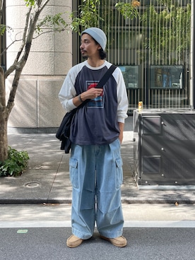 「アイテム（モカシン/デッキシューズ）」を使った、Genki Nakamuraさん（メンズ・179cm・30代）の夏コーディネート