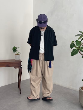 「CPCM（シーピーシーエム）のアイテム」を使った、Genki Nakamuraさん（メンズ・179cm）の夏コーディネート