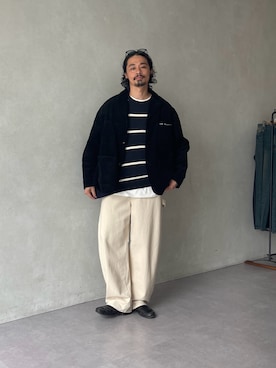 「アイテム（テーラードジャケット）」を使った、Genki Nakamuraさん（メンズ・179cm）の秋コーディネート