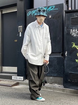 「FREAK'S STORE（フリークスストア）のアイテム（帽子）」を使った、Genki Nakamuraさん（メンズ・179cm）の夏コーディネート