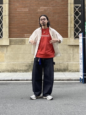 「U.S. POLO ASSN.（ユーエスポロアッスン）のアイテム」を使った、Genki Nakamuraさん（メンズ・179cm）の春コーディネート