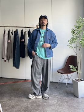 「アイテム（ブルゾン）」を使った、Genki Nakamuraさん（メンズ・179cm）の春コーディネート