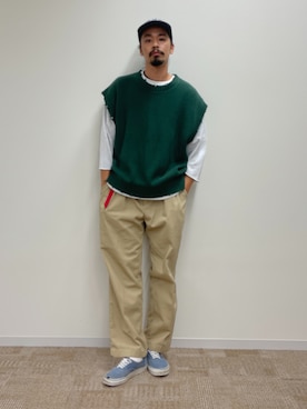 「RED KAP（レッドキャップ）のアイテム（パンツ）」を使った、Genki Nakamuraさん（メンズ・179cm）の夏コーディネート