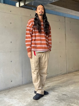 「RED KAP（レッドキャップ）のアイテム（パンツ）」を使った、Genki Nakamuraさん（メンズ・179cm）の夏コーディネート
