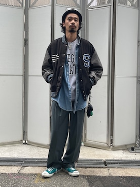 「ROTHCO（ロスコ）のアイテム（帽子）」を使った、Genki Nakamuraさん（メンズ・179cm）の秋コーディネート