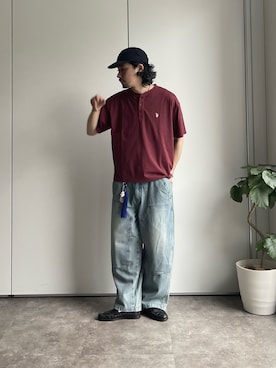 「U.S. POLO ASSN.（ユーエスポロアッスン）のアイテム」を使った、Genki Nakamuraさん（メンズ・179cm）の春コーディネート