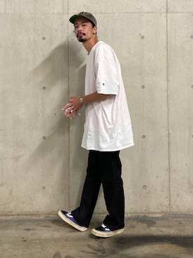 「STUSSY（ステューシー）のアイテム」を使った、Genki Nakamuraさん（メンズ・179cm）の夏コーディネート