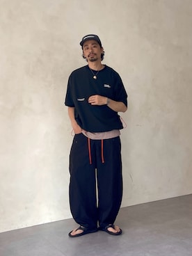 「CPCM（シーピーシーエム）のアイテム」を使った、Genki Nakamuraさん（メンズ・179cm）の春コーディネート