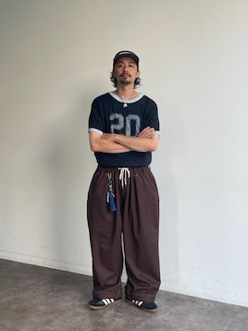 「CPCM（シーピーシーエム）のアイテム」を使った、Genki Nakamuraさん（メンズ・179cm）の夏コーディネート