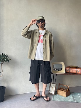 「CPCM（シーピーシーエム）のアイテム」を使った、Genki Nakamuraさん（メンズ・179cm）の夏コーディネート