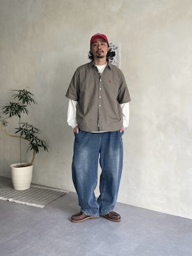 「U.S. POLO ASSN.（ユーエスポロアッスン）のアイテム」を使った、Genki Nakamuraさん（メンズ・179cm）の春コーディネート