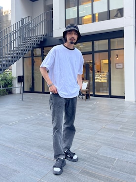 「アイテム（サンダル）」を使った、Genki Nakamuraさん（メンズ・179cm・30代）の春コーディネート