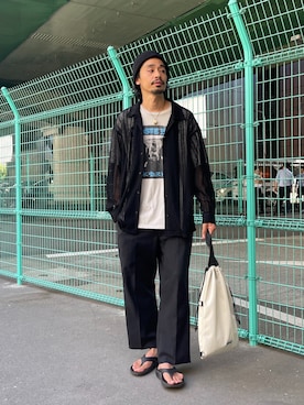 「Re:make（リメイク）のアイテム（パンツ）」を使った、Genki Nakamuraさん（メンズ・179cm）の夏コーディネート