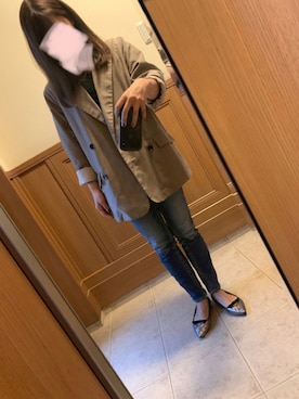 「Heather（ヘザー）のアイテム（テーラードジャケット）」を使った、のんさん（レディース・157cm）の秋コーディネート