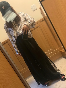 「Guess（ゲス）のアイテム（帽子）」を使った、のんさん（レディース・157cm）の秋コーディネート