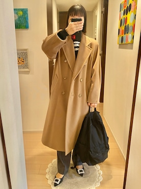 「Max Mara（マックスマーラ）のアイテム」を使った、リンゴさん（レディース・159cm）の冬コーディネート