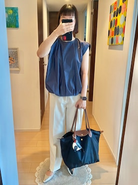 「まだまだ暑い」｜リンゴさん（レディース・159cm）の秋コーディネート