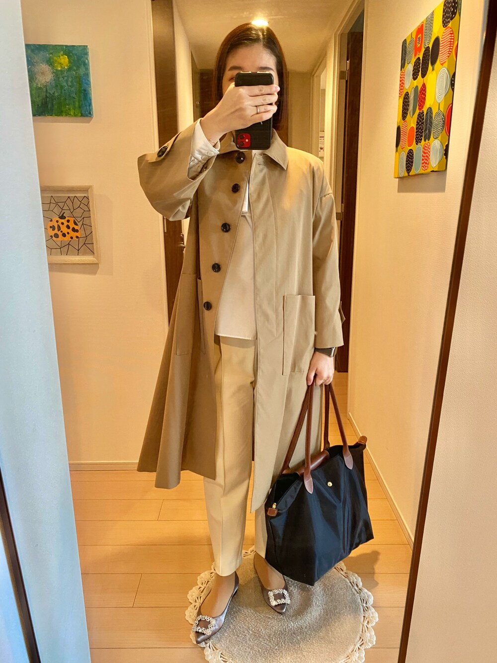 OHGA オーガ トレンチコート S TRENCH COAT OHGA Sサイズ