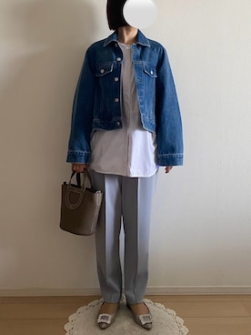 「HERMES（エルメス）のアイテム（バッグ）」を使った、ringoさん（レディース・159cm）の春コーディネート