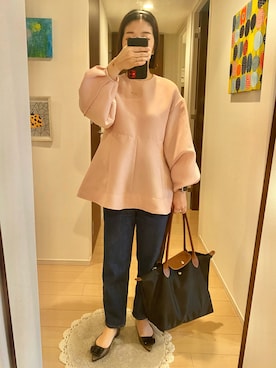 「TEMPERATE（テンパレイト）のアイテム」を使った、リンゴさん（レディース・159cm）の春コーディネート
