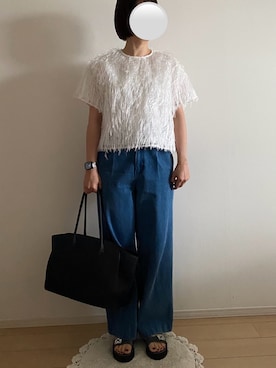 「THE ROW（ザロウ）のアイテム」を使った、ringoさん（レディース・159cm）の夏コーディネート
