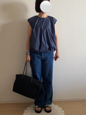 「THE ROW（ザロウ）のアイテム」を使った、ringoさん（レディース・159cm）の夏コーディネート