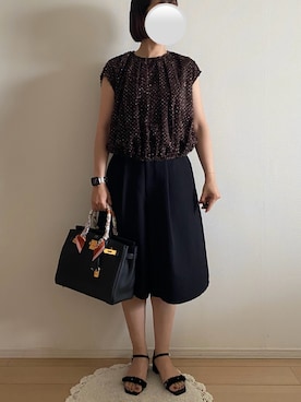 「HERMES（エルメス）のアイテム（バッグ）」を使った、ringoさん（レディース・159cm）の夏コーディネート
