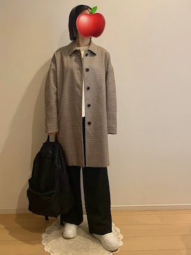 「OHGAのアイテム（ジャケット/アウター、ベージュ系）」を使った、ringoさん（レディース・159cm）の春コーディネート