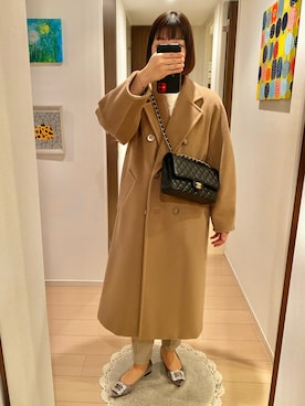 「Max Mara（マックスマーラ）のアイテム」を使った、リンゴさん（レディース・159cm）の冬コーディネート