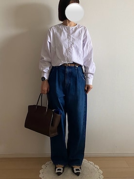 「THE ROW（ザロウ）のアイテム」を使った、ringoさん（レディース・159cm）の春コーディネート