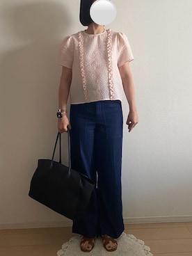 「HERMES（エルメス）のアイテム」を使った、ringoさん（レディース・159cm）の夏コーディネート