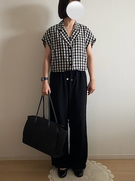 「THE ROW（ザロウ）のアイテム」を使った、ringoさん（レディース・159cm）の夏コーディネート