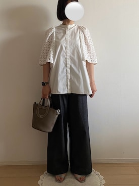 「HERMES（エルメス）のアイテム（バッグ）」を使った、ringoさん（レディース・159cm）の夏コーディネート