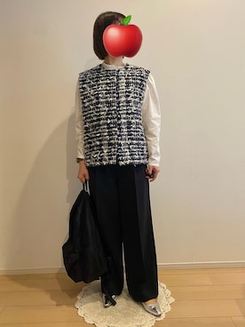 「OHGAのアイテム（ジャケット/アウター、ブルー系）」を使った、ringoさん（レディース・159cm）の春コーディネート