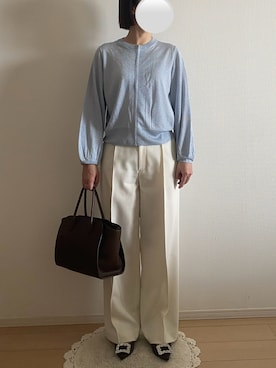 「THE ROW（ザロウ）のアイテム（バッグ）」を使った、ringoさん（レディース・159cm）の春コーディネート