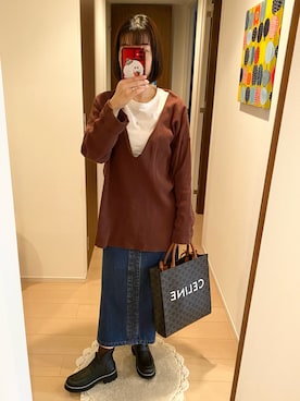 リンゴさん（レディース・159cm）の秋コーディネート