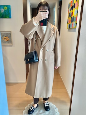 「Max Mara（マックスマーラ）のアイテム」を使った、リンゴさん（レディース・159cm）の冬コーディネート