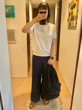 「HERMES（エルメス）のアイテム」を使った、リンゴさん（レディース・159cm）の夏コーディネート
